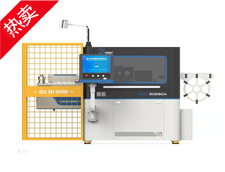 Rotating head wire forming machine